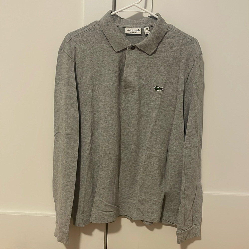 Lacoste Grey Long Sleeve XL